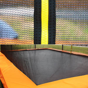 Trampoline rectangulaire Zoshine de grande capacité, orange vif, pour l'extérieur, la cour, les fêtes, les divertissements en groupe, les équipements de gymnastique - Product Image 5