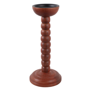 Stacked Round <b>Taper</b> <b>Candle</b> Holder Wooden Candlestick For Home Living Room Decor Kitchen Counter Bathroom Vanity - Product Image 3