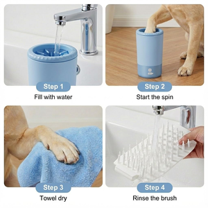 Dog Paw Cleaner Portable Paw Washing Cup Automatic Foot Cleaning <b>Machine</b> for Medium/Large Dogs <b>ABS</b> Material Bathroom - Product Image 4