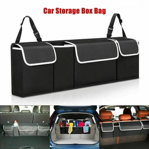 Organisateur de coffre de voiture suspendu, grand sac de rangement pour siège arrière, sac de rangement pour coffre de voiture - Product Image 4