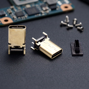 หัวต่อ USB 3.1 Type C แบบตัวเมีย SMT แนวตั้ง  แบบเชื่อมต่อสัมผัสด้วยดีบุก  ทองแดงนำไฟฟ้าสูง  ตัวเรือน LCP  มาตรฐาน UL94V-0 ป้องกันไฟลุก - Product Image 3