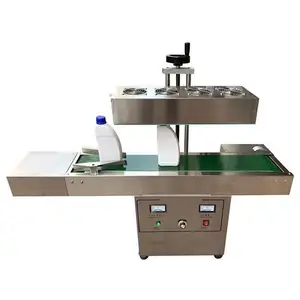 Otomatik cam kavanoz şişe ağız Sealer kapatma makinesi/İndüksiyon alüminyum folyo Capper yapıştırma makinesi