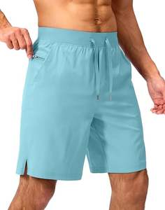 Short de gymnastique de basket-ball pour hommes OEM Impression de numéro de nom personnalisé Velours côtelé Décontracté Respirant Léger Séchage rapide Fermeture à cordon - Product Image 3