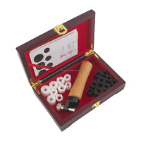 Kit de serrage pour bagues Boasta avec 9 collets interchangeables, taille US 2-14, outil de maintien de bagues à manche en bois, ensemble de fabrication DIY