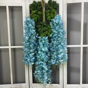 Flores de Glicinia Artificiales de Seda al por Mayor a Precio de Fábrica 2024, Flores Colgantes de Glicinia <span class=keywords><strong>Amarilla</strong></span> de Alta Calidad - Product Image 5