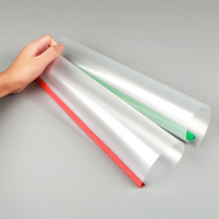Porte-documents A4 PP transparent, chariot à roulettes avec barre coulissante colorée