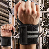 Dix bandelettes de poignet de gymnastique d'entraînement croisé de logo personnalisé équipement de sécurité d'haltérophilie de powerlifting de coton avec logo personnalisé