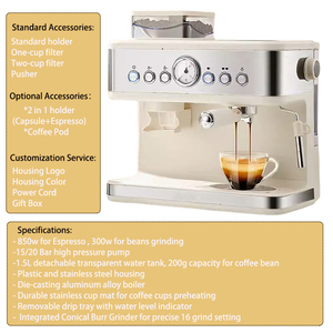 20Bar Ulka 3-in-1 Espresso Coffee Maker Portable Stainless Steel Bean <strong>Decaf</strong> for Hotel Home Use - Product Image 2