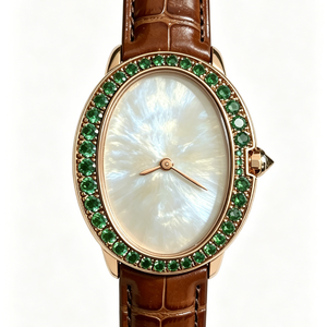 นาฬิกาควอตซ์หรูหราสำหรับผู้หญิงพร้อมโลโก้สั่งทำขายส่ง - นาฬิกาข้อมือสำหรับสุภาพสตรี ดีไซน์หรูหรา กันน้ำ ของขวัญวันวาเลนไทน์ วันเกิด รับผลิตแบบ OEM - Product Image 2