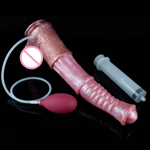 YOCY Dildo réaliste en forme <span class=keywords><strong>de</strong></span> <span class=keywords><strong>cheval</strong></span>, jouet pour adultes pour hommes, avec fonction d'éjaculation, stimulateur, pénis en silicone avec ventouse, animal fantastique, sex-shop - Product Image 5