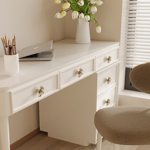 Retro Petal Single Hole Handle Zinc Alloy Cabinet Drawer <b>Knob</b> Traditional Design Durable - Product Image 3