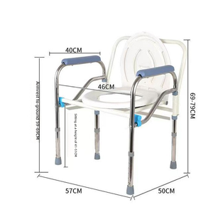 เก้าอี้ห้องน้ำอลูมิเนียมพับได้ปรับความสูงได้ - Product Image 6