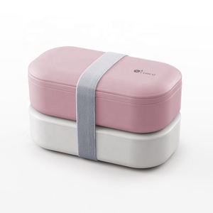 Bento-fiambrera Convertible a 4 estilos para niños, 2 niveles, personalizado, libre de BPA, a prueba de fugas, con bolsa - Product Image 5