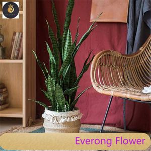 2024 nuova moda artificiale Aansevieria pianta verde foglie ramo per la decorazione interna esterna - Product Image 3