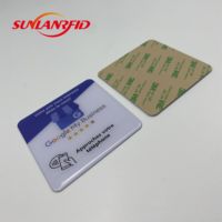 Etiqueta NFC SUNLAN con Logotipo Personalizado Impreso de 100 mm x 25 mm, PVC Impermeable y Resistente a la Intemperie, Tarjeta RFID de 13.56 MHz, Acceso a Redes Sociales y Teléfono