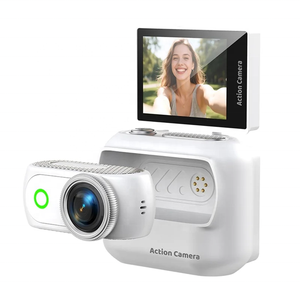 Caméra d'action miniature portable 1080P avec écran rabattable de 2 pouces, caméra sportive détachable magnétique, caméra miniature pour vlog, caméscope numérique Wifi - Product Image 4