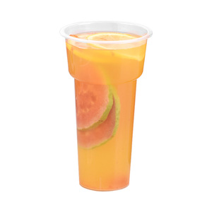 Gobelet en plastique jetable Mingxing 500ml avec couvercle pour jus, thé, pique-nique, en matériau PP - Product Image 4