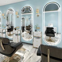 Miroir mural moderne en verre pour salon de coiffure, style célébrité, simple face, pour chambre à coucher