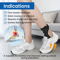 Attelle légère pour pied tombant, orthèse cheville-pied, support pour pied tombant, aide à la marche pour hommes, femmes, adultes Aiwecare
