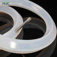 Bague en caoutchouc gonflable de qualité alimentaire, anneau de scellage transparent personnalisé, 10 pièces, résistant à la chaleur