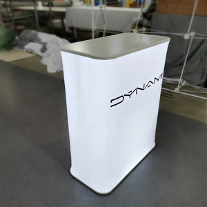 طاولة عرض مخصصة للعرض التجاري طاولة منبثقة قابلة للطي بإضاءة ليد طاولة ترويج للإعلان للبيع - Product Image 4