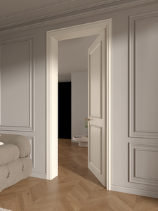 Luz de <span class=keywords><strong>puerta</strong></span> interior de laca de madera <span class=keywords><strong>maciza</strong></span> de estilo moderno personalizado dormitorio francés blanco leche insonorizado acabado <span class=keywords><strong>puerta</strong></span> única nuevo modelo - Product Image 4
