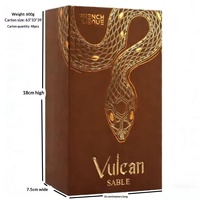 Parfum unisexe liquide Best-Seller Vulcan Feu aux notes d'agrumes et de bois de pin, style Moyen-Orient Dubaï Arabe. Idéal pour un usage quotidien.