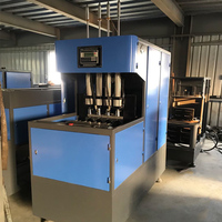 Machine de soufflage de bouteilles PET semi-automatique à 4 cavités avec PLC Delta et moteur 1800 BPH, machinerie intelligente
