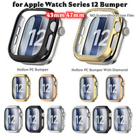 Coque de protection rigide pour Apple Watch 12 46 mm, cadre de protection ultra-fin pour accessoires IWatch 42 mm