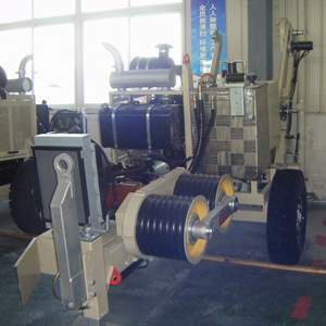 Tracteur électrique à double usage pour le tensionnement et la pose de câbles, machine de levage hydraulique 3T-42T, traction de 9 tonnes pour la pose de tuyaux - Product Image 5