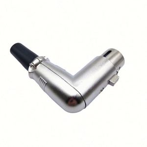 Connecteur XLR 3 broches femelle à <span class=keywords><strong>souder</strong></span>, prise <span class=keywords><strong>jack</strong></span> audio XLR coudée à 90 degrés, <span class=keywords><strong>mini</strong></span> connecteur XLR 3 broches angulaire - Product Image 2