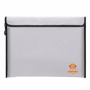 CUSTOM Premium Leather Storage <b>Bag</b> for <b>Documents</b> Money Non-Itchy Fireproof Secure Zipper Durable Fiberglass Coating Filing - Product Image 1