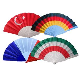 High Quality Customized Printed <b>Folding</b> <b>Fans</b> Personalized Bamboo Handheld Eco-Friendly Promotional Items with Carved Logo - Product Image 1