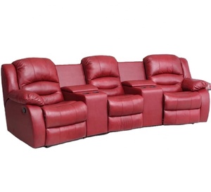 Bán Chạy Nhất Hiện Đại Da Home Theater Ghế <span class=keywords><strong>Sofa</strong></span> Có Thể Ngả Với Wedge Storge - Product Image 1