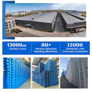 LYPALLETS Nuevo Palet de Plástico de Alta Resistencia, 100% HDPE Virgen, Duradero, de Una Sola Cara, con Entrada de 4 Vías, para Almacenamiento en Racks - Product Image 6