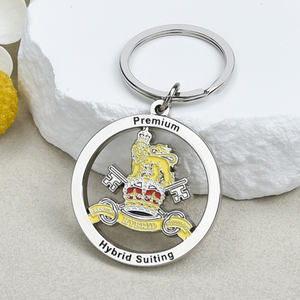 Maßgefertigter Zinklegierung Metall-Schlüsselanhänger Rundes Niedliches Vogel-Design Weiche und Harte Emaille Schlüsselanhänger - Product Image 3