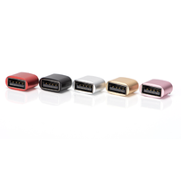 Adaptor 5 Pin Mini Micro USB OTG ke USB 2.0/3.0 Tipe-C Bahan Aluminium Alloy Universal untuk Laptop & Tablet Android