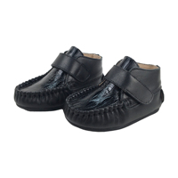 Mocassins d'intérieur en cuir pour bébé, Logo personnalisé, bottes pour fille et enfant en bas âge 2 ans, chaussures de marche décontractées pour bébé garçon unisexe