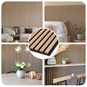 Panel Acústico Modular de Listones de Madera, Aislante de Sonido de 3 Lados para Uso en Hoteles, Tamaño Personalizable - Product Image 4