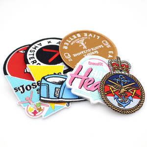 Écusson brodé en tissu pour vêtements, logo personnalisé, badge tissé, écusson 3D à repasser, vente en gros - Product Image 6