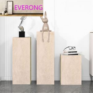 Hiện đại được thiết kế tự nhiên màu vàng <span class=keywords><strong>travertine</strong></span> cơ sở hiển thị đứng đánh bóng Onyx khối đá cẩm thạch cho biệt thự chiều cao từ 60cm đến 120cm - Product Image 2