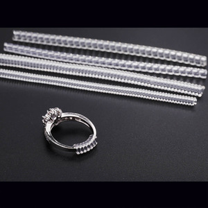 <b>Ring</b> Size Adjustment Cord Sleeve Transparent Tube Protective Film For Fashion <b>Rings</b> Unisex Gift Accessory - Product Image 1