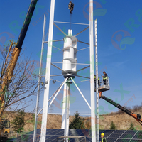 Éolienne à axe vertical 10KW 20KW 30KW 50KW 100KW pour toit résidentiel, générateur d'énergie éolienne 48V 96V 120V 380V pour la maison