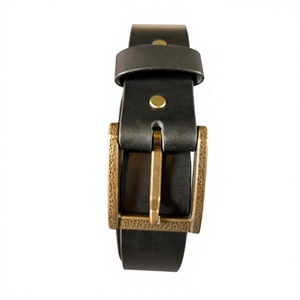 Hot Selling BS INTERNATIONAL NA97 Cow Hide Men's <b>Belts</b> Square Steel Pin Buckle Customizable Premium <b>Vintage</b> Style Waterproof - Product Image 3