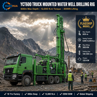 Foreuse de puits d'eau robuste Xuanhua, profondeur 600m, machine de forage géothermique OEM