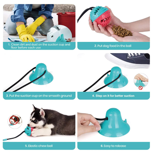 TPR Yeni Gelen Fabrika Toptan Satış Köpek Vakumlu Oyuncak Diş Sıkma Mama Sızdıran Cihaz Havalandırma Kediler - Product Image 4