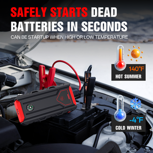 Démarreur de voiture portable 12000mAh, courant de crête 1000A, double sortie USB, 12V, batterie externe de secours pour voiture - Product Image 5