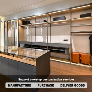 خزانة حديثة عالية الجودة خزانة معدنية للبناء خزانة مفتوحة لأثاث غرف النوم - Product Image 4