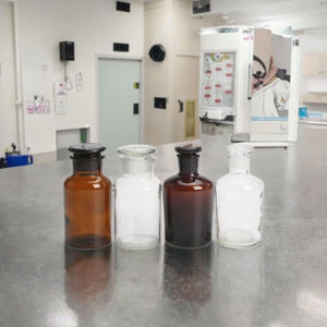 Labor-Braunglasflasche mit Weithalsöffnung und Korkverschluss, mit Siebdruck für Infusionen und Reagenzien, Großhandel - Product Image 3
