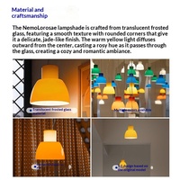 Luminaire suspendu LED en verre moderne nordique, lustre minimaliste pour salle à manger, comptoir de bar